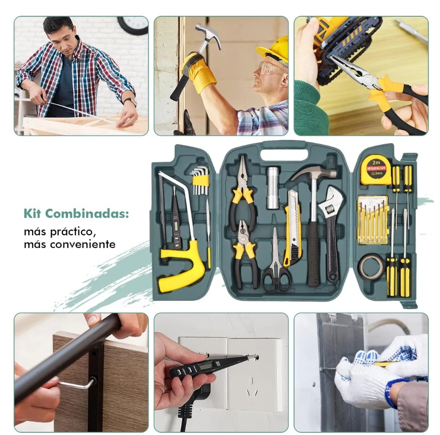 Miniatura 5 de Caja de Herramientas para hogar 28 pcs